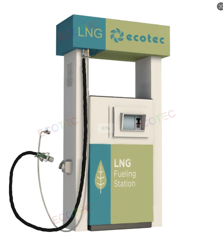 محطة تعبئة الغاز الطبيعي المسال في حاوية Ecotec مع موزع الغاز الطبيعي المسال
