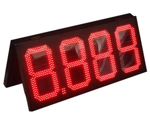 12-tolline LED-gaasihinnasildiga v&auml;limine juhtmevaba LED-ekraan