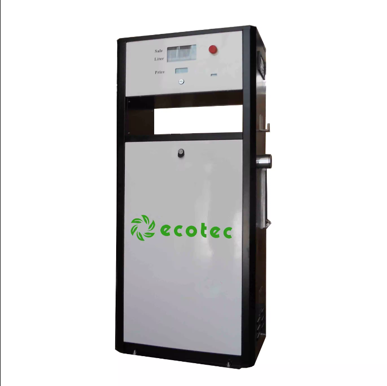 Ecotec Brandstofdispenser met enkele pomp en enkel mondstuk AG112 met printer