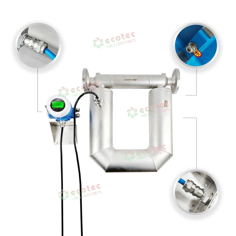 ECOTEC 220V Dn02mm 高精度のステンレス鋼のコリオリ燃料メーター Lng LPG