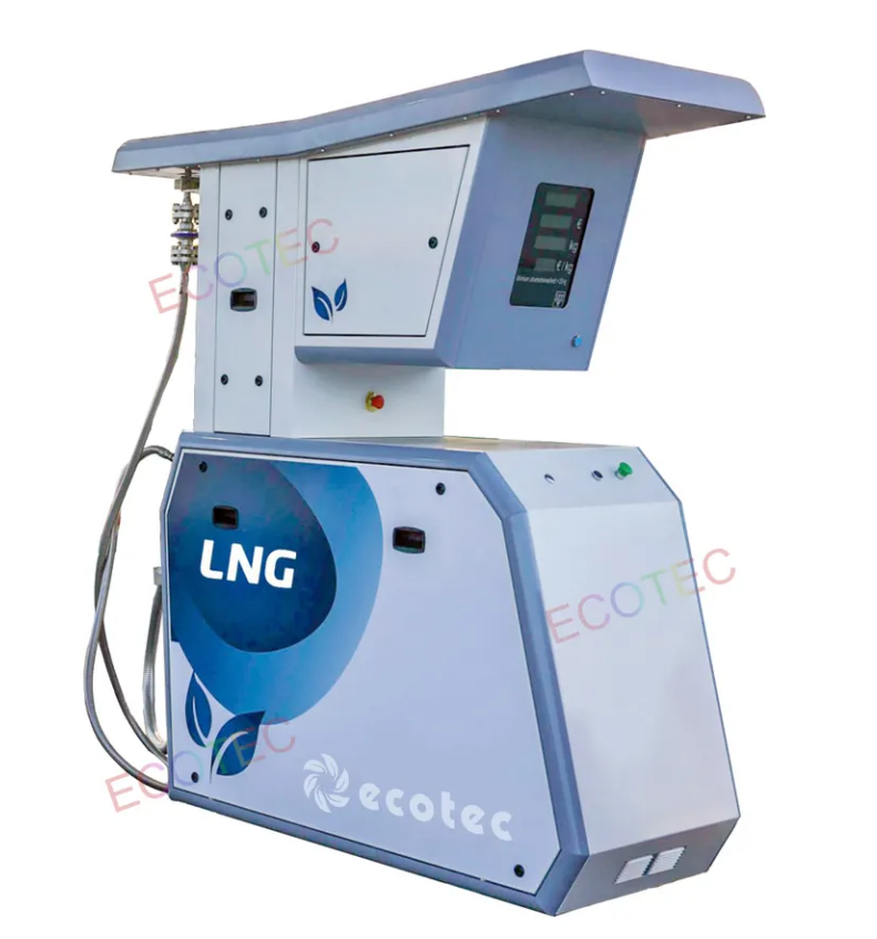 محطة تعبئة الغاز الطبيعي المسال في حاوية Ecotec مع موزع الغاز الطبيعي المسال