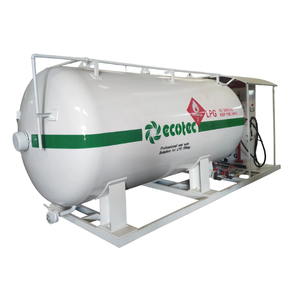 Lpg Skid Station พร้อมเครื่องจ่าย LPG สำหรับรถยนต์และถังแก๊ส