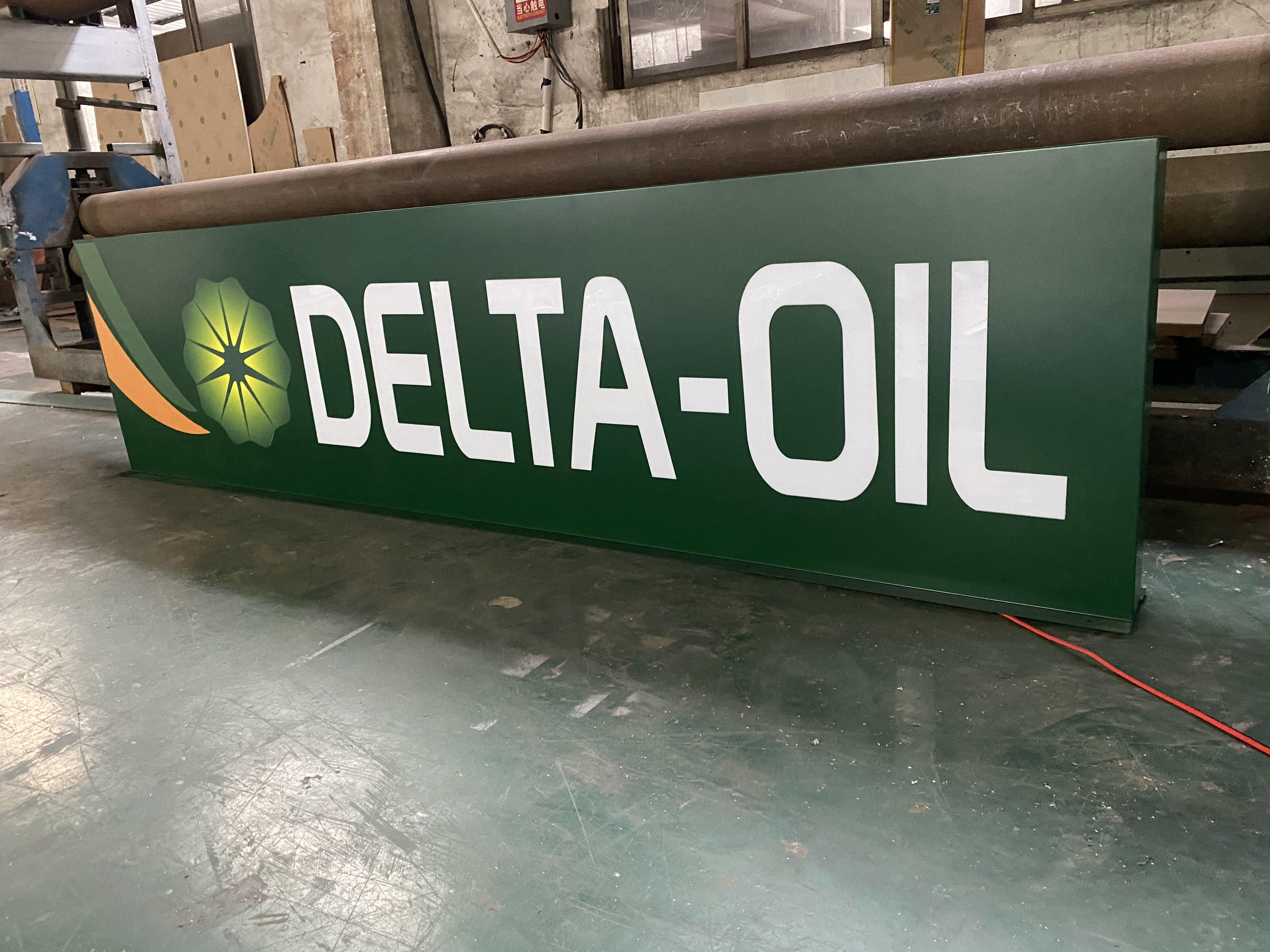 Tankstation Logo og Pris Tavle Display Stand Up Pylon Sign Led Udend&oslash;rs Wayfinding Retningsbestemt Billboard Pylon Sign