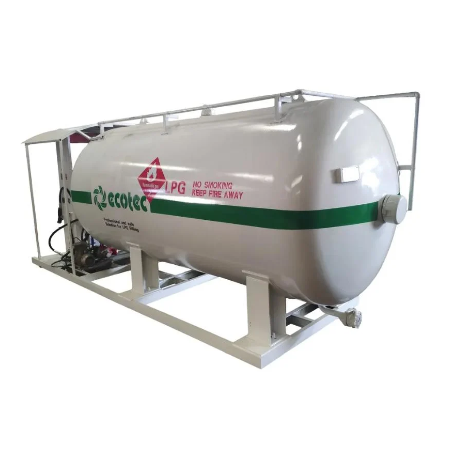 10 CBM Nodulair gietijzeren LPG-skidstation met LPG-tank 5 Ton LPG-vulpomp LPG-vulschaal