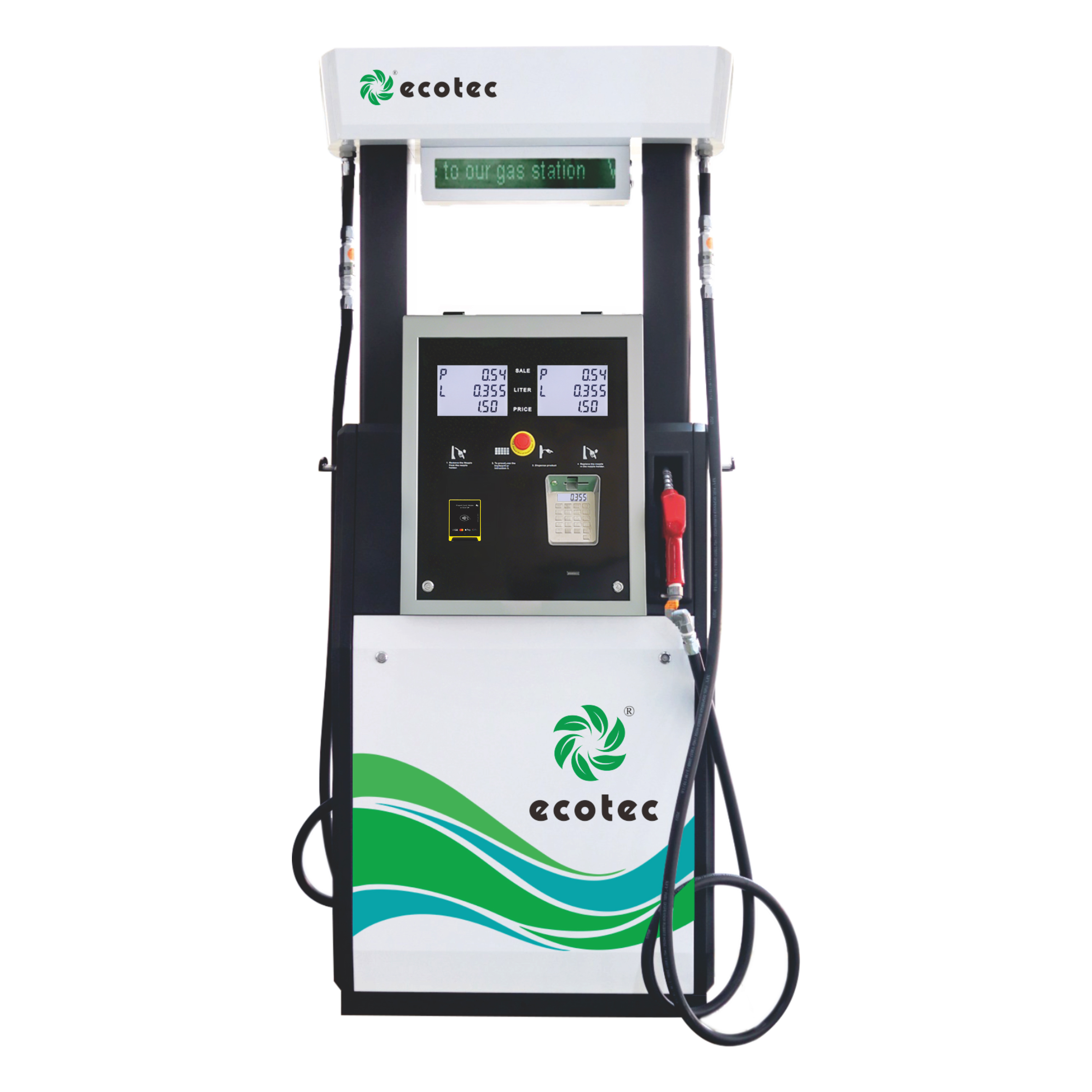 Ecotec 2 v&ograve;i phun M&aacute;y ph&acirc;n phối thẻ ng&acirc;n h&agrave;ng th&ocirc;ng minh tự phục vụ với m&aacute;y ph&acirc;n phối nhi&ecirc;n liệu bơm Tatsuno