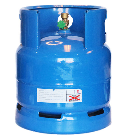 6kg fľaša na LPG s mal&yacute;m ventilom pre africk&yacute; trh