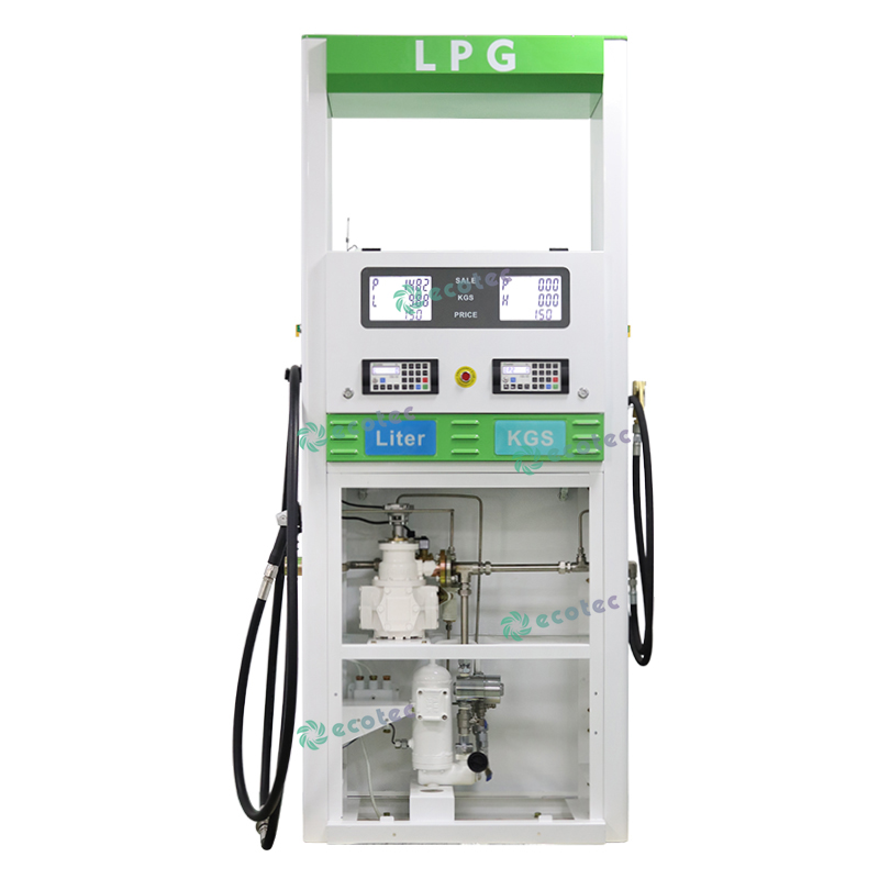 Ecotec LPG-dispenser med to mundstykker Gaspumpe LPG-p&aring;fyldningsmaskine til tankstation