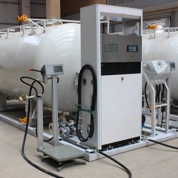 10 CBM Nodulair gietijzeren LPG-skidstation met LPG-tank 5 Ton LPG-vulpomp LPG-vulschaal