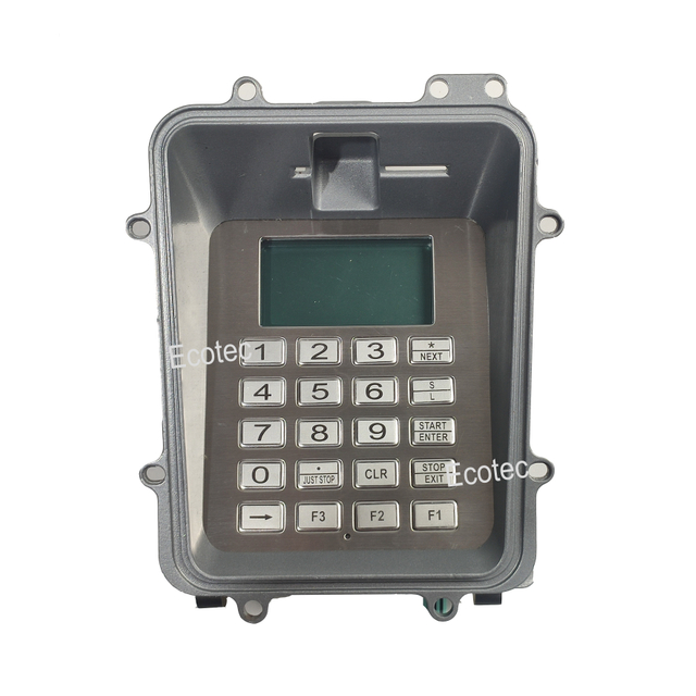 Ecotec Fuel Dispenser Delar Tangentbord Vit metall Tangentbord med f&ouml;rinst&auml;llningsknapp f&ouml;r Fuel Dispenser M4