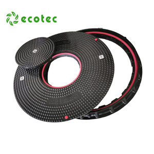 Diameter 420mm Black SMC Composites Waterproof Manhole para sa Gas Station Lane Load-bearing Area
