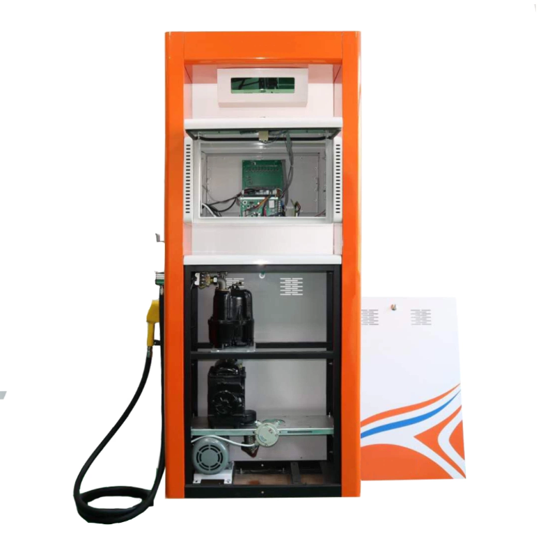 Distribuitor de combustibil Ecotec cu un singur furtun de aspirare cu pompă Tokheim și debitmetru cu LED pentru piața africană
