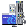 Distributore di gas erogatore di carburante Ecotec a 10 ugelli funzionante con il sistema Fuelplus per stazione di servizio