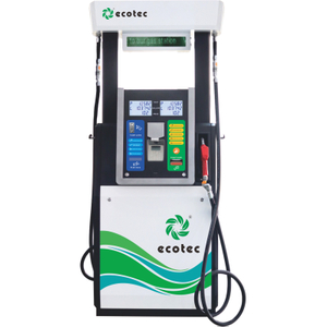 Brandstofdispenser met muntautomaat 2 sproeiers Zelfbediening 45 LPM Brandstofdispenser Geautomatiseerde betaling Tankstation