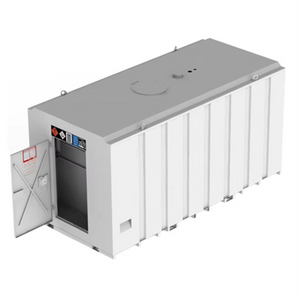 Мобільна контейнерна станція FUEL CUBE ємністю 10000 л Подвійна форсунка Додаткова сонячна панель