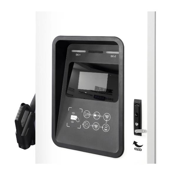 کابینت اسپلیت CCS شارژر سریع EV DC ایستگاه شارژ 30 کیلوواتی DC روی زمین