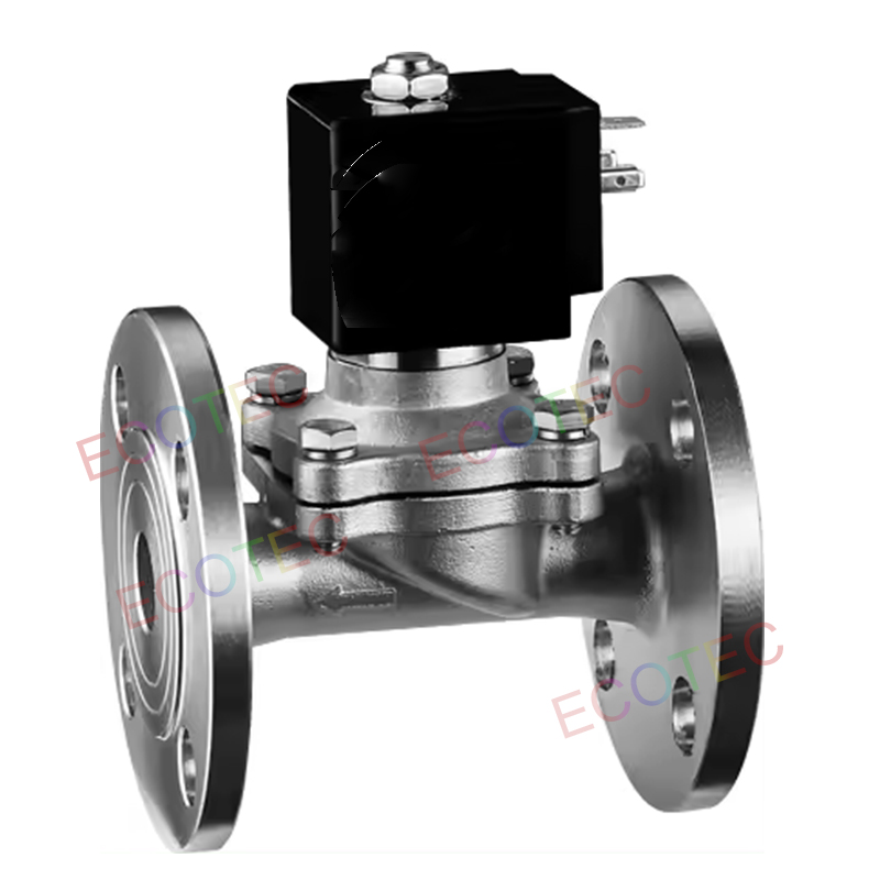 Van điện từ mặt b&iacute;ch bằng th&eacute;p kh&ocirc;ng gỉ Ecotec cho m&aacute;y đo lưu lượng LC của trạm xăng