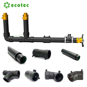 Kelengkapan paip pvc stesen bahan api bawah tanah hdpe double wall corrugate pipes upp pipe
