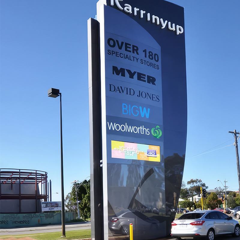 Tankstation Logo og Pris Tavle Display Stand Up Pylon Sign Led Udend&oslash;rs Wayfinding Retningsbestemt Billboard Pylon Sign