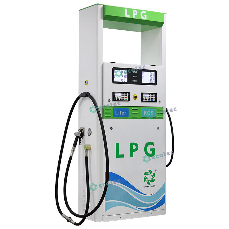 Ecotec LPG-dispenser med to mundstykker Gaspumpe LPG-p&aring;fyldningsmaskine til tankstation