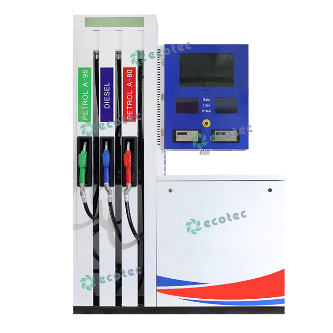 F-sarjan polttoaineannostelija, jossa on sis&auml;&auml;nrakennettu televisio