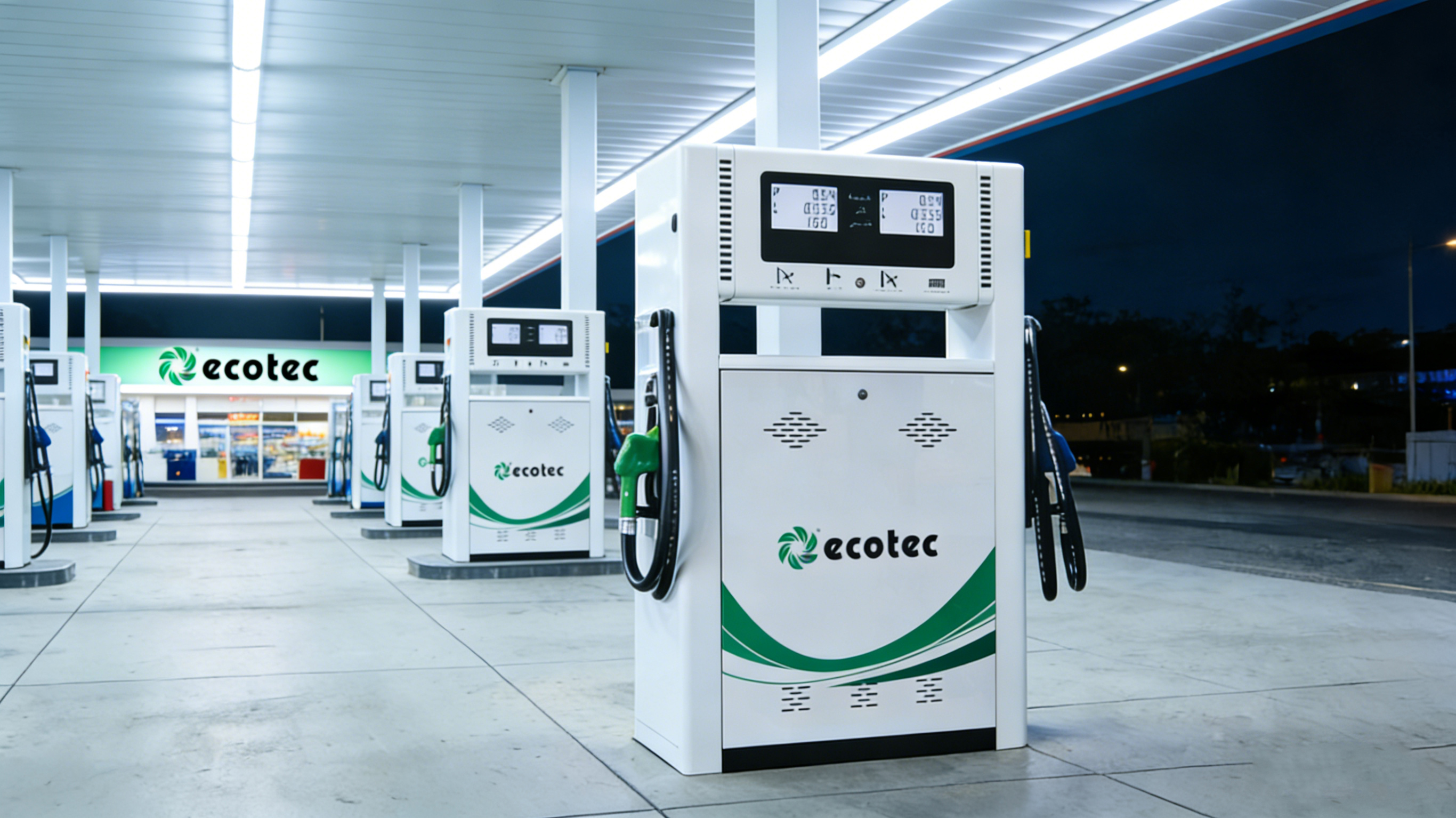 Ecotec Aluminum Double Nozzles Self Service Fuel Dispenser na may Nayax POS 45LPM 220V UL/ATEX Certified