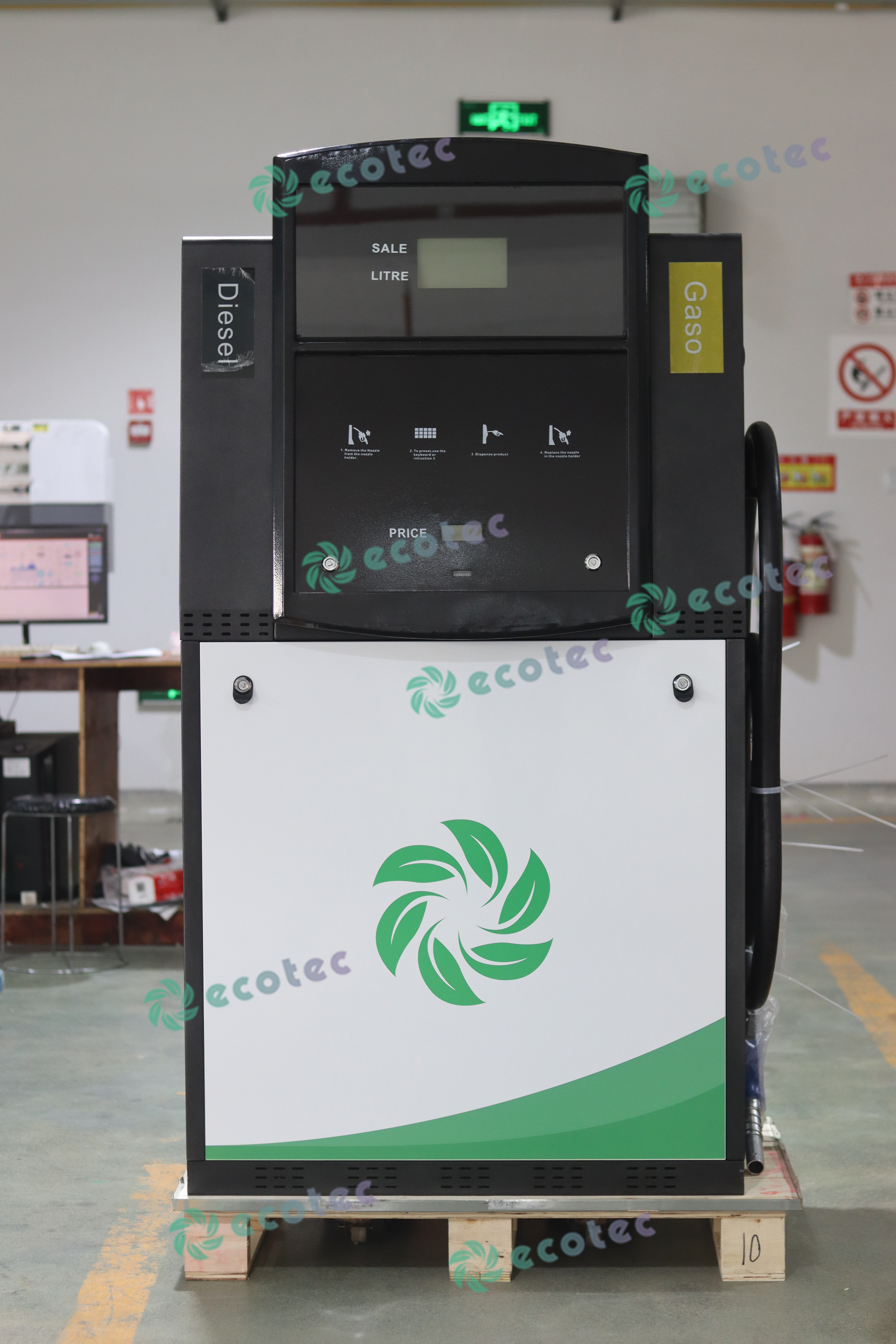 Ecotec dompelbare tipe brandstofdispenser met 2 spuitpunte vir brandstofstasie